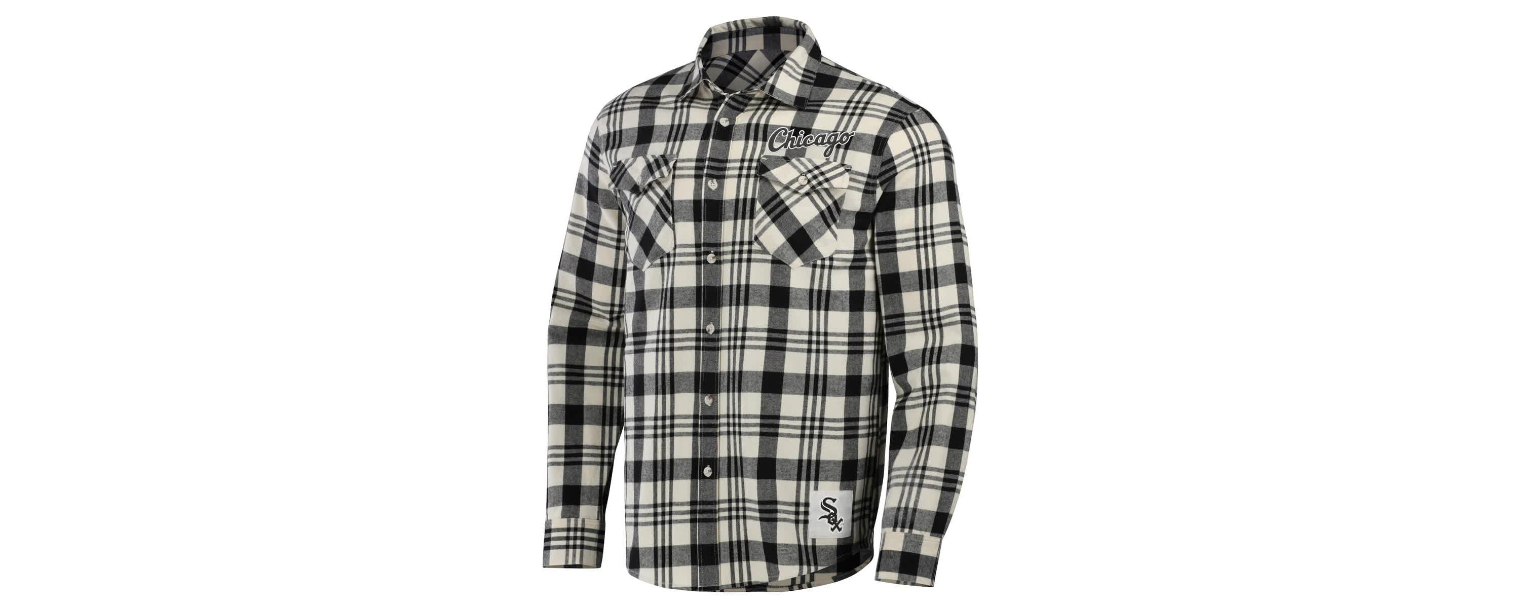 Chicago White Sox MLB Chicago Sox Plaid Flannel Button-Up Shirt