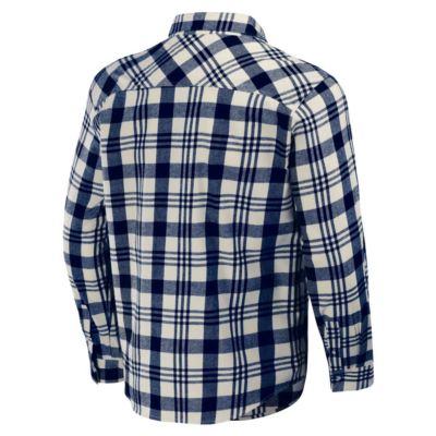 MLB New York Yankees Plaid Flannel Button-Up Shirt