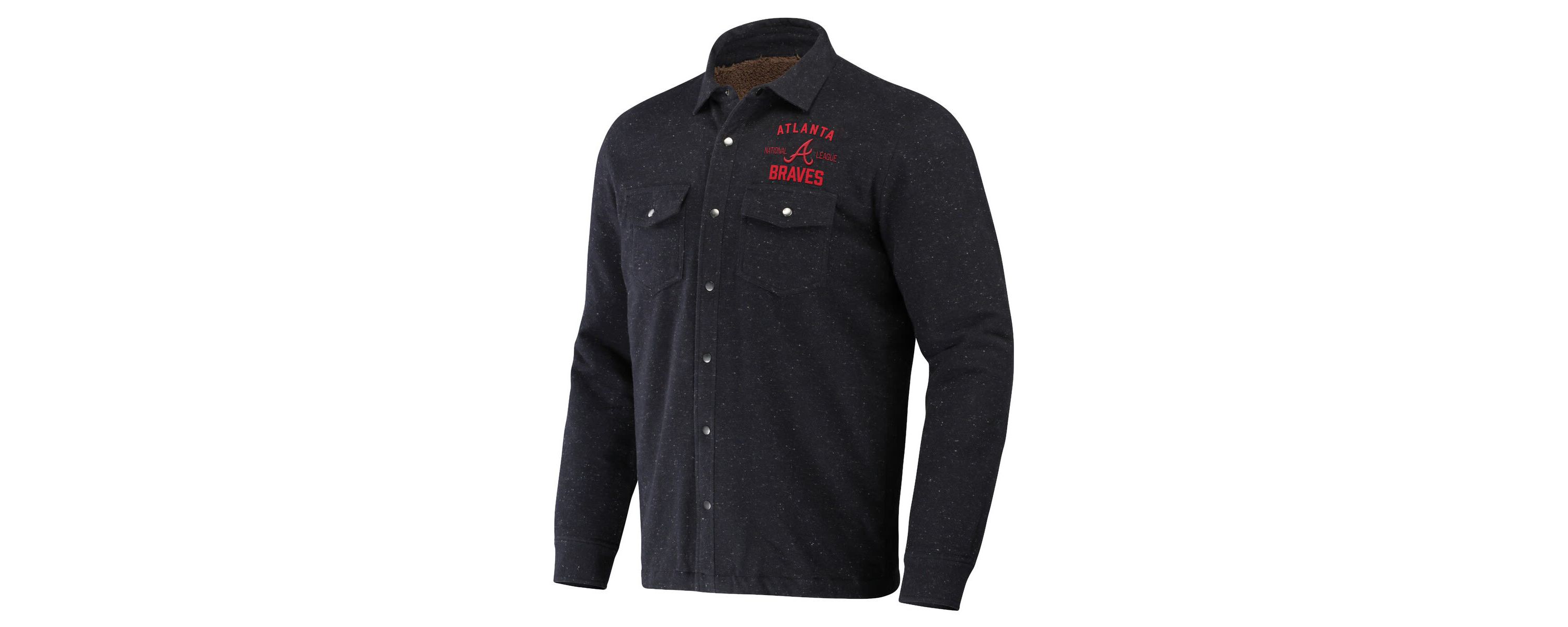 MLB Atlanta Braves Ringstop Full-Snap Shacket