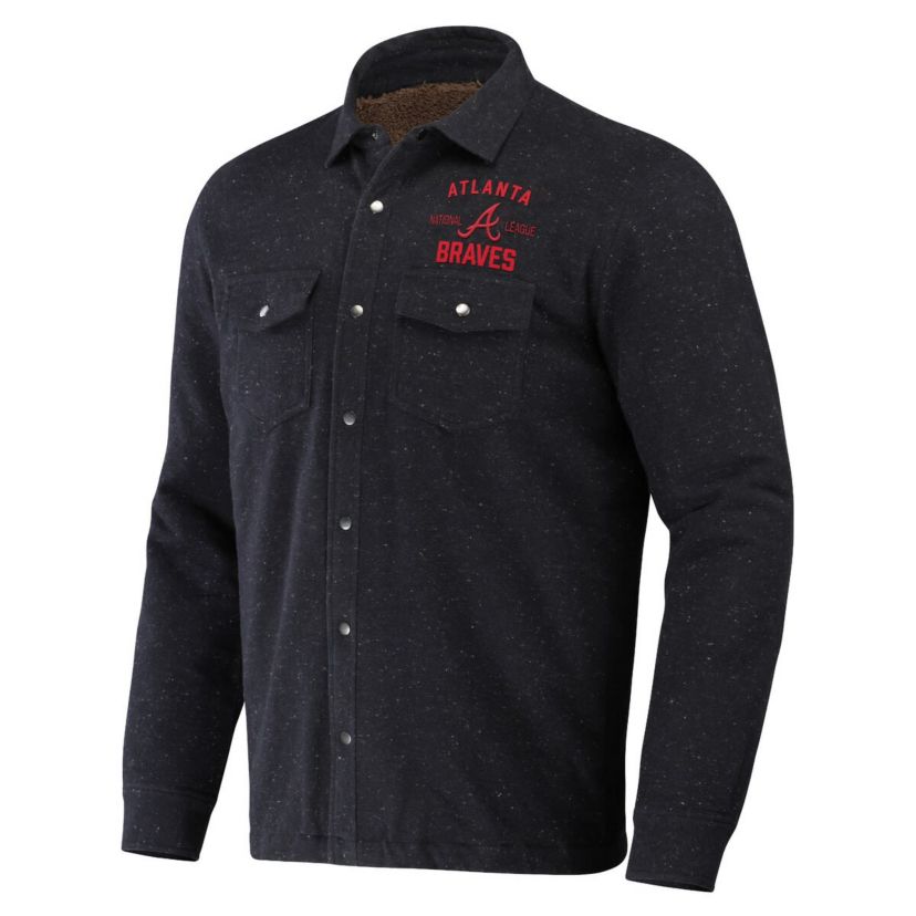 MLB Atlanta Braves Ringstop Full-Snap Shacket