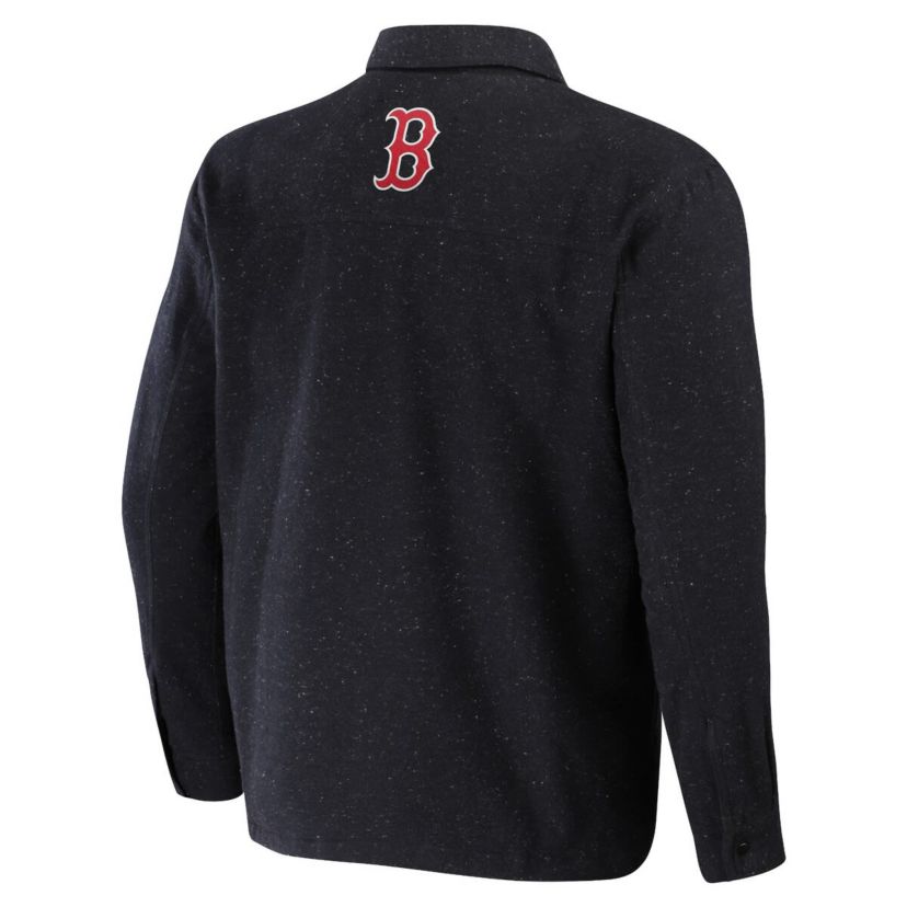 Boston Red Sox MLB Boston Sox Ringstop Full-Snap Shacket