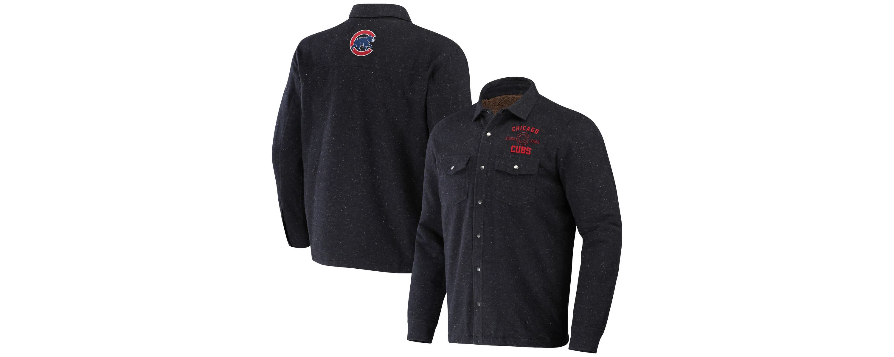 MLB Chicago Cubs Ringstop Full-Snap Shacket