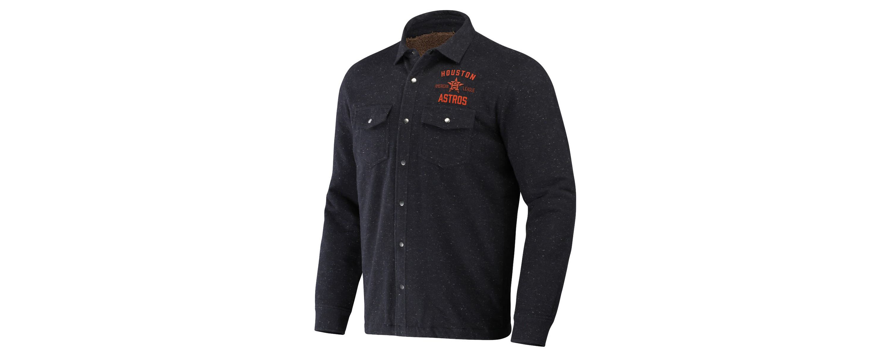 MLB Houston Astros Ringstop Full-Snap Shacket