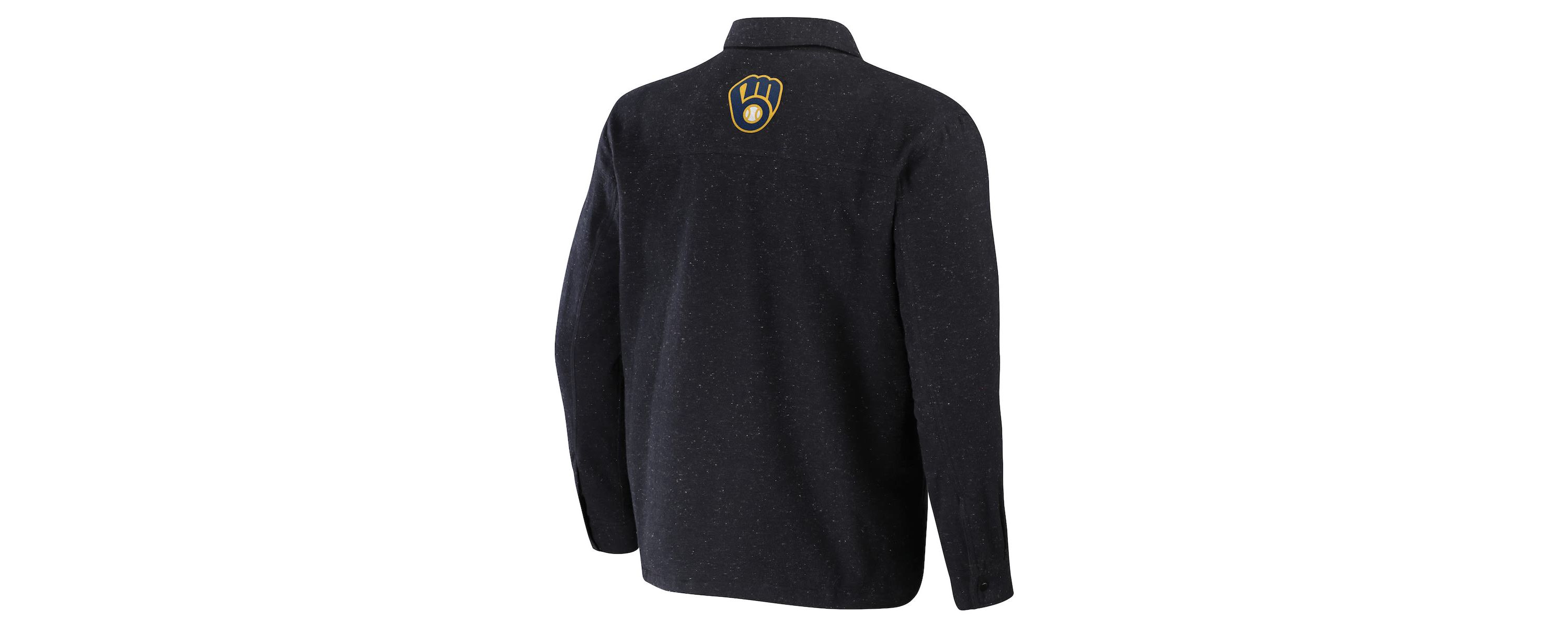 MLB Milwaukee Brewers Ringstop Full-Snap Shacket
