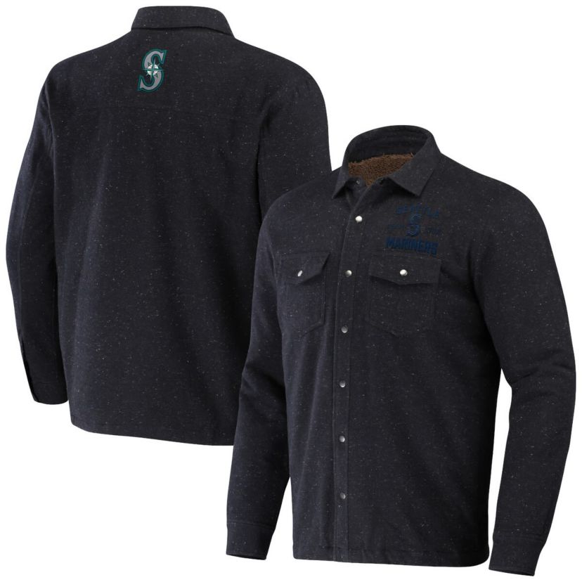 MLB Seattle Mariners Ringstop Full-Snap Shacket