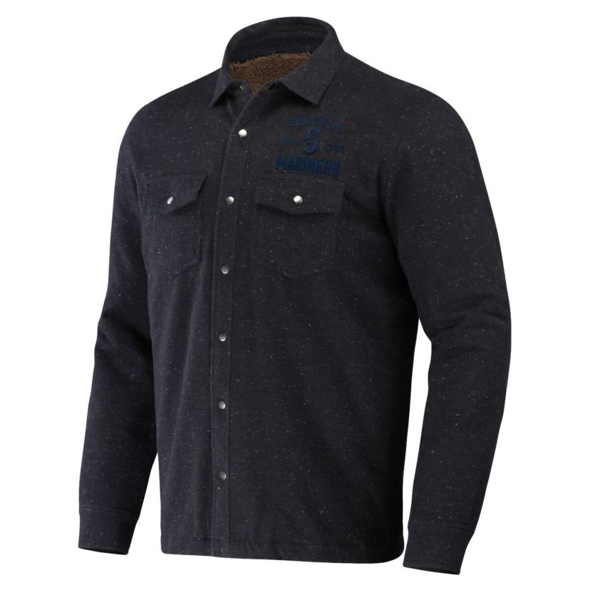 MLB Seattle Mariners Ringstop Full-Snap Shacket