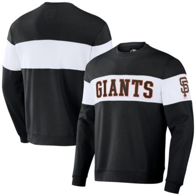 Darius Rucker Collection by Fanatics Men's MLB San Francisco Giants Stripe Pullover Sweatshirt, Black, Small
