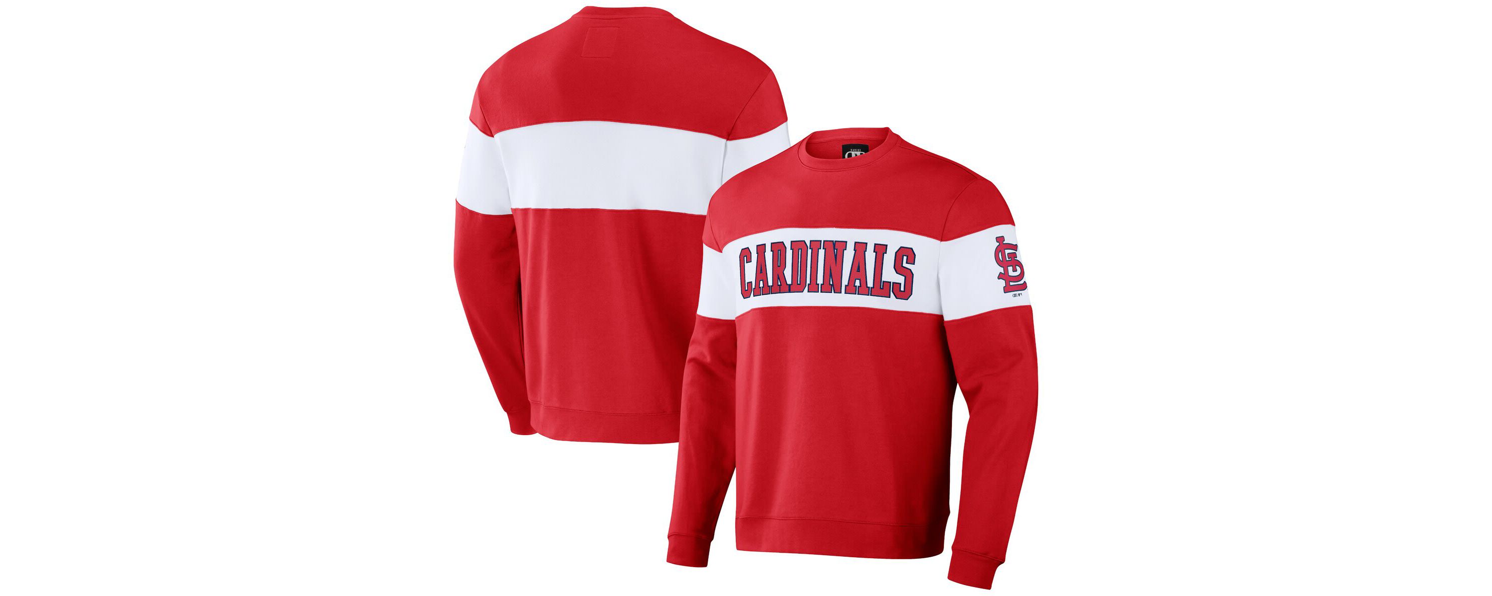 MLB St. Louis Cardinals Stripe Pullover Sweatshirt