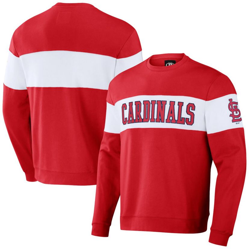 MLB St. Louis Cardinals Stripe Pullover Sweatshirt