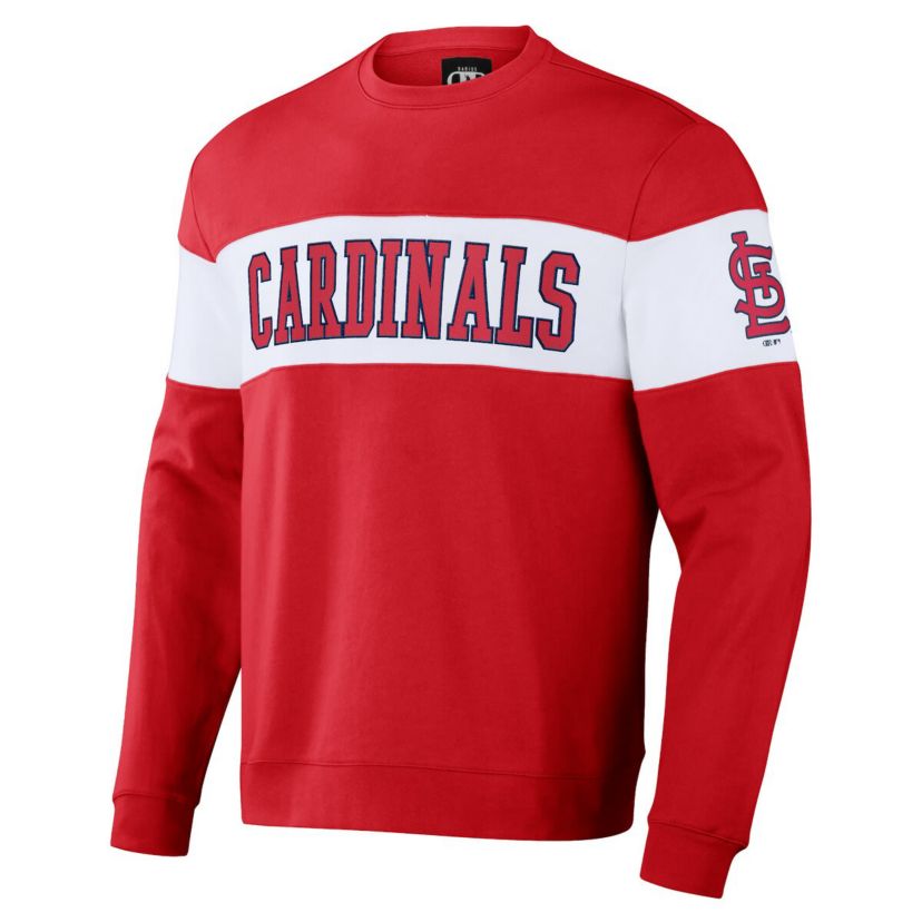 MLB St. Louis Cardinals Stripe Pullover Sweatshirt