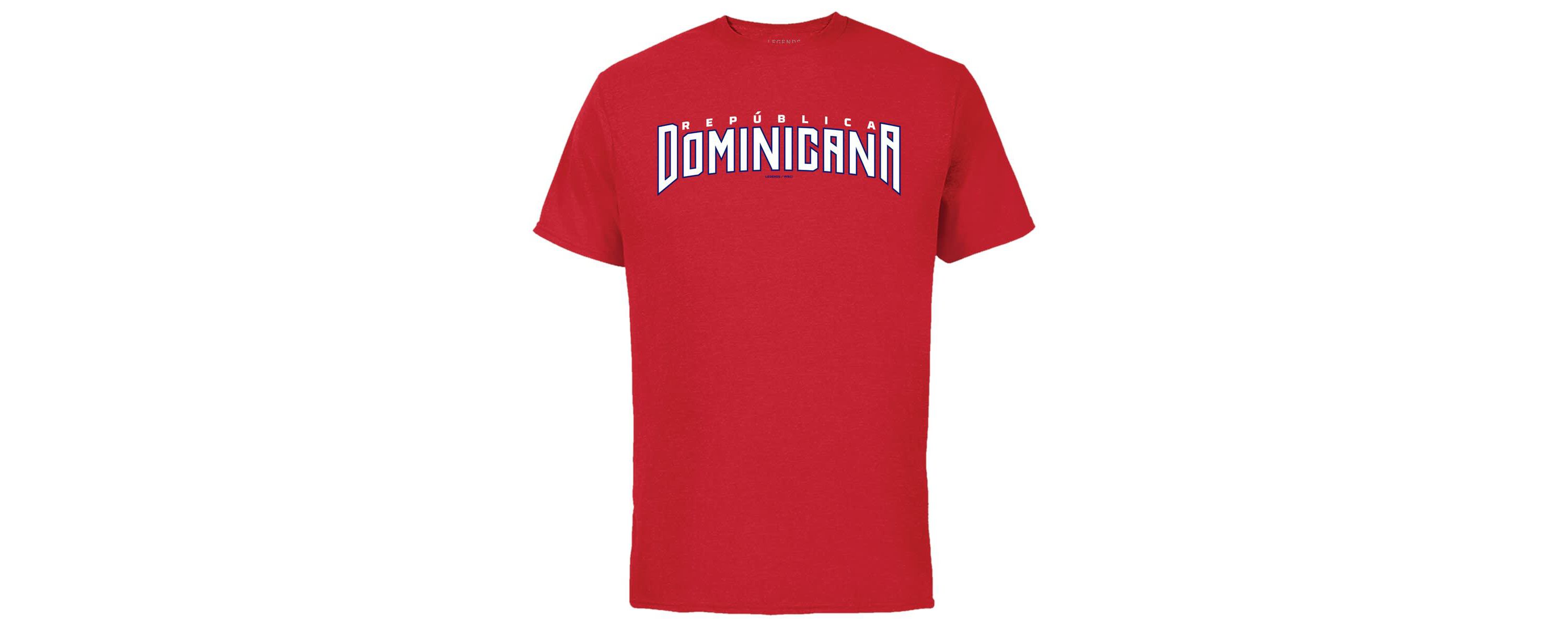 World Baseball LEGENDS Vladimir Guerrero Jr. Dominican Republic Baseball 2023 World Baseball Classic Name & Number T-Shirt