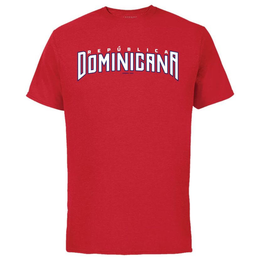 World Baseball LEGENDS Vladimir Guerrero Jr. Dominican Republic Baseball 2023 World Baseball Classic Name & Number T-Shirt
