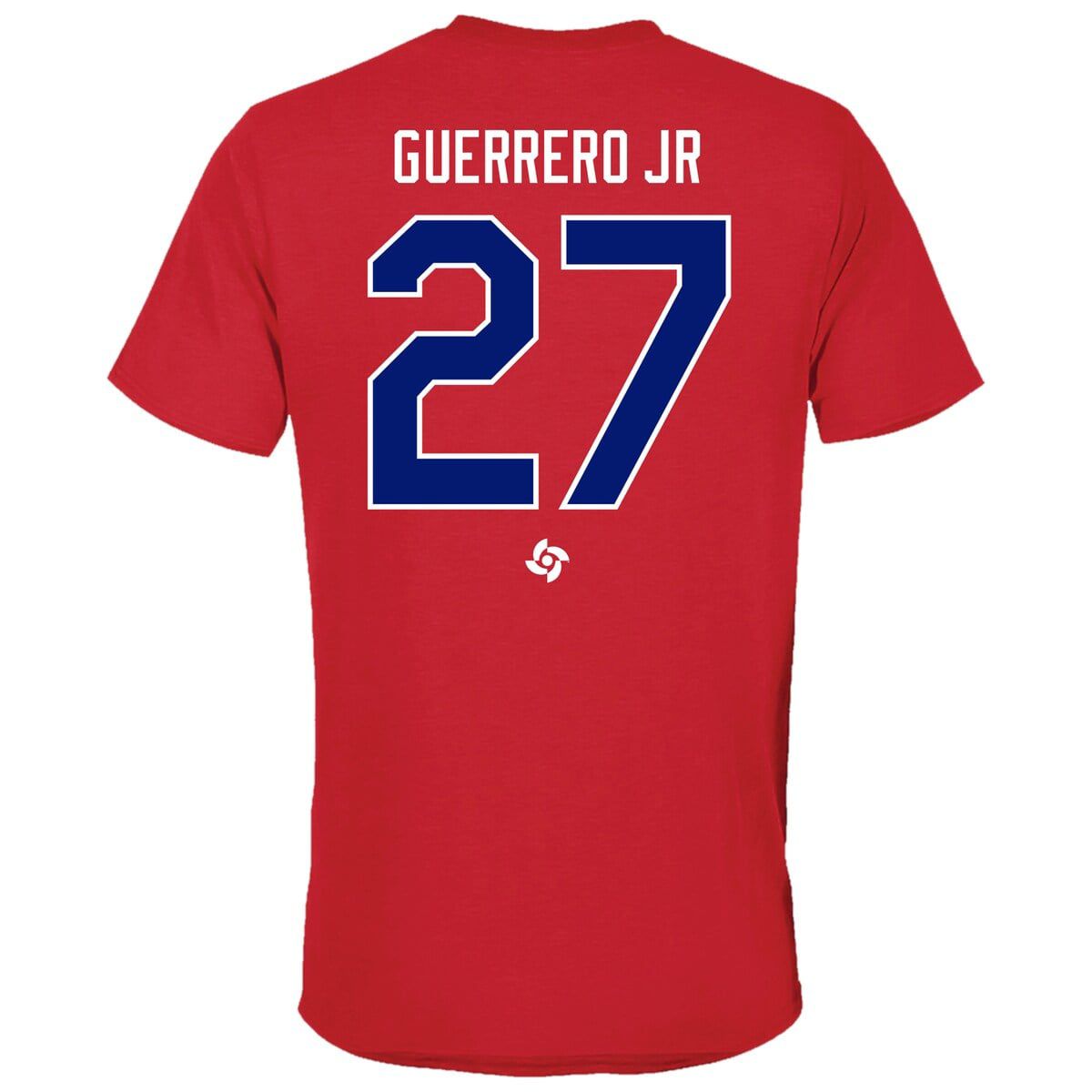 World Baseball LEGENDS Vladimir Guerrero Jr. Dominican Republic Baseball 2023 World Baseball Classic Name & Number T-Shirt