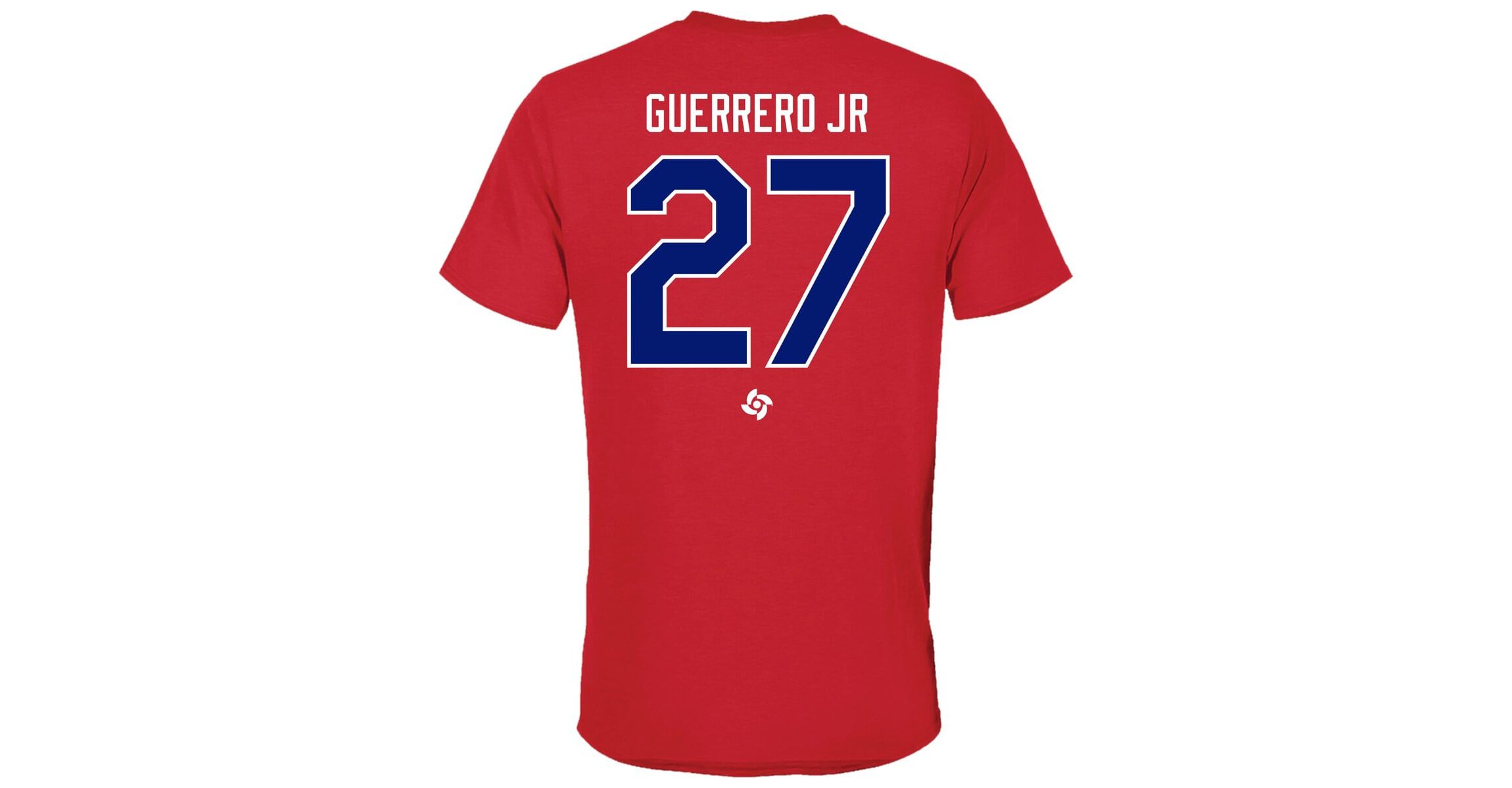 World Baseball LEGENDS Vladimir Guerrero Jr. Dominican Republic Baseball 2023 World Baseball Classic Name & Number T-Shirt