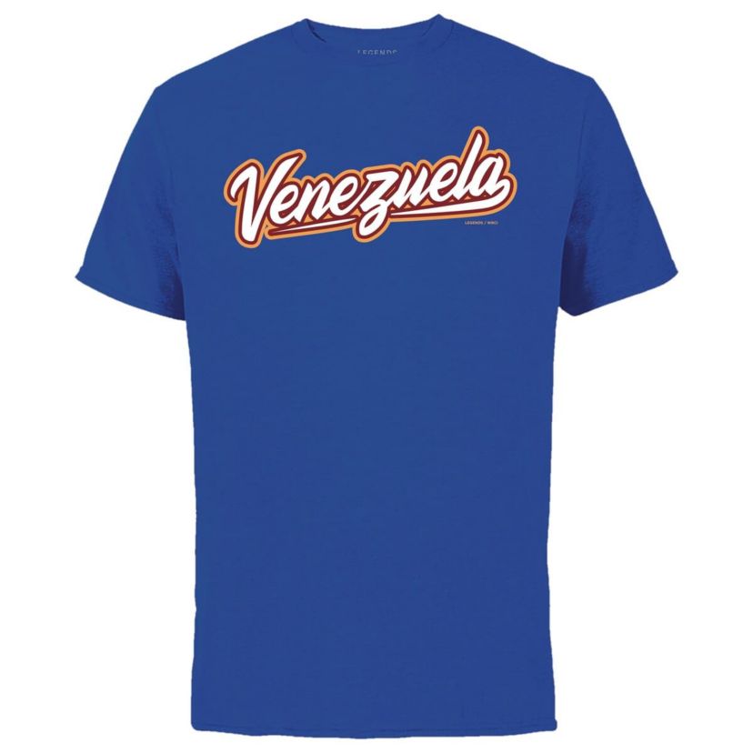 World Baseball LEGENDS Ronald Acuña Jr. Venezuela Baseball 2023 World Baseball Classic Name & Number T-Shirt