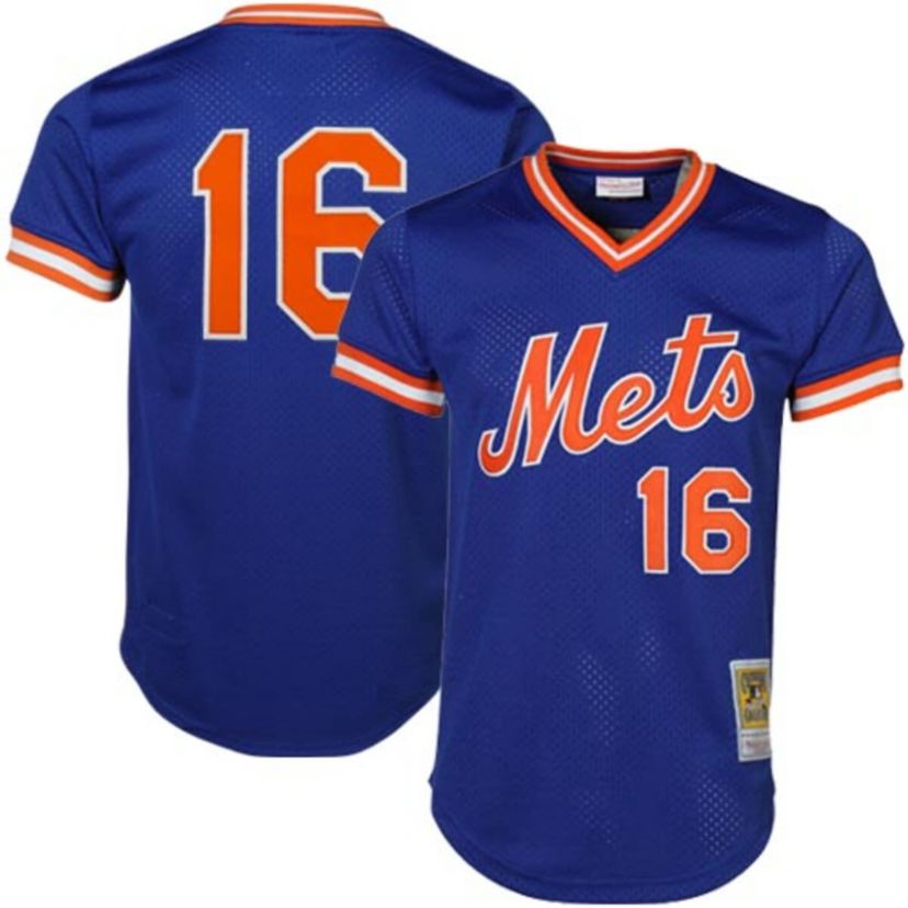 MLB Dwight Gooden New York Mets Cooperstown Mesh Batting Practice Jersey