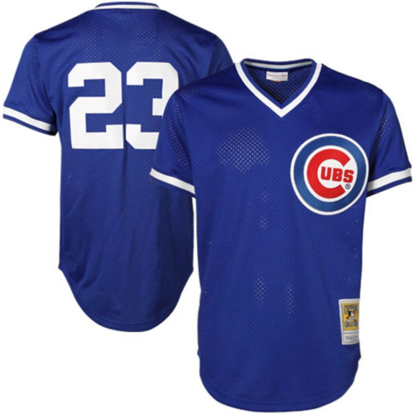 MLB Ryne Sandberg Chicago Cubs Cooperstown Authentic Collection Throwback Replica Jersey - Blue