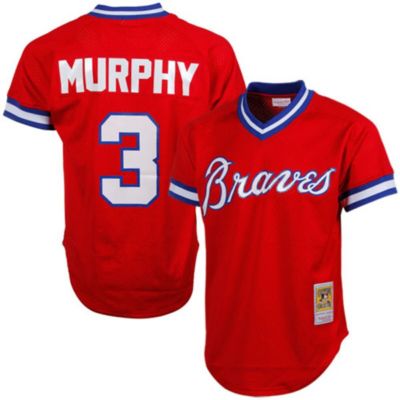 Mitchell & Ness Men's MLB Dale Murphy Atlanta Braves 1980 Authentic Cooperstown Collection Mesh Batting Practice Jersey