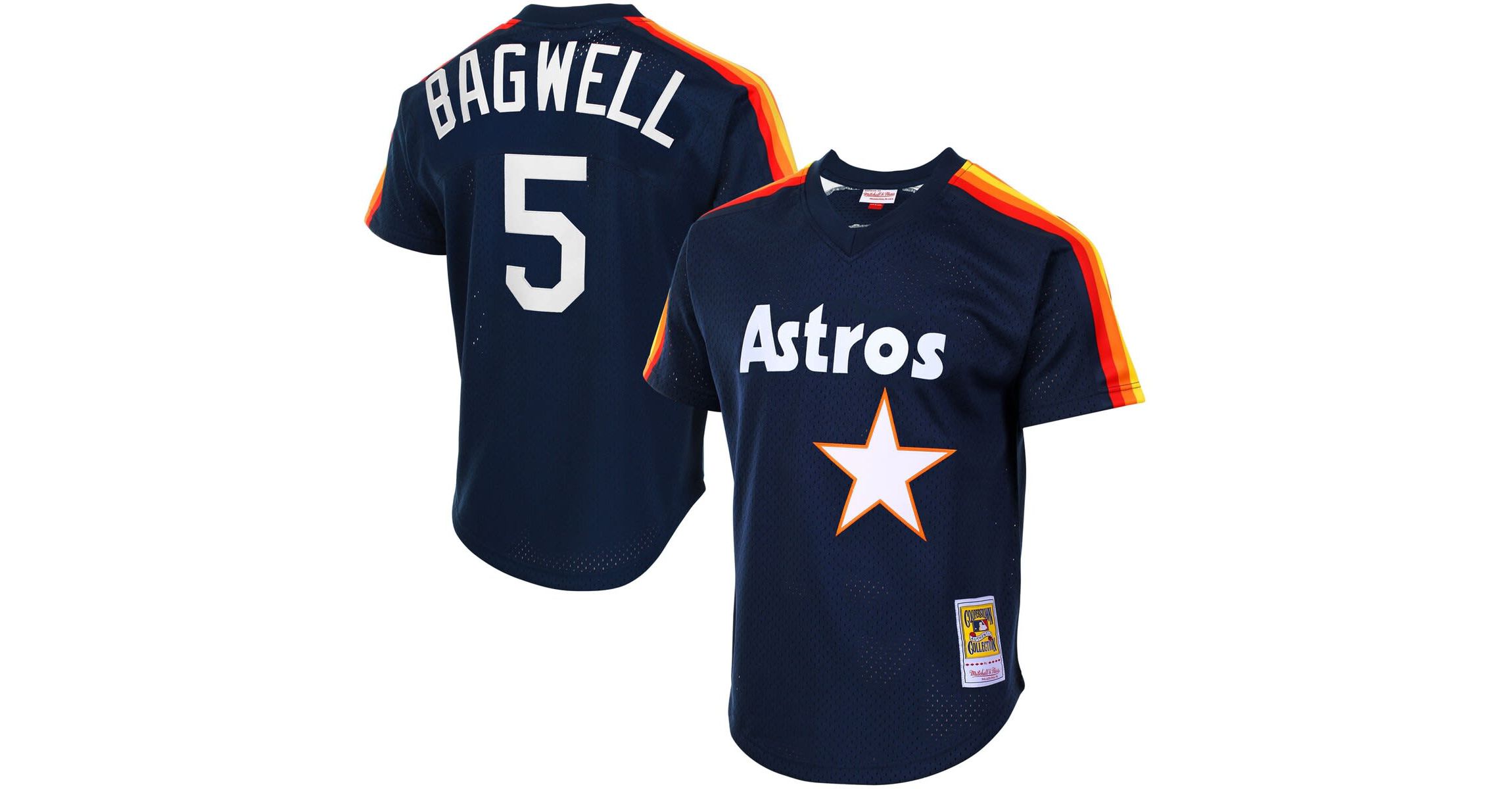 MLB Jeff Bagwell Houston Astros Cooperstown Mesh Batting Practice Jersey