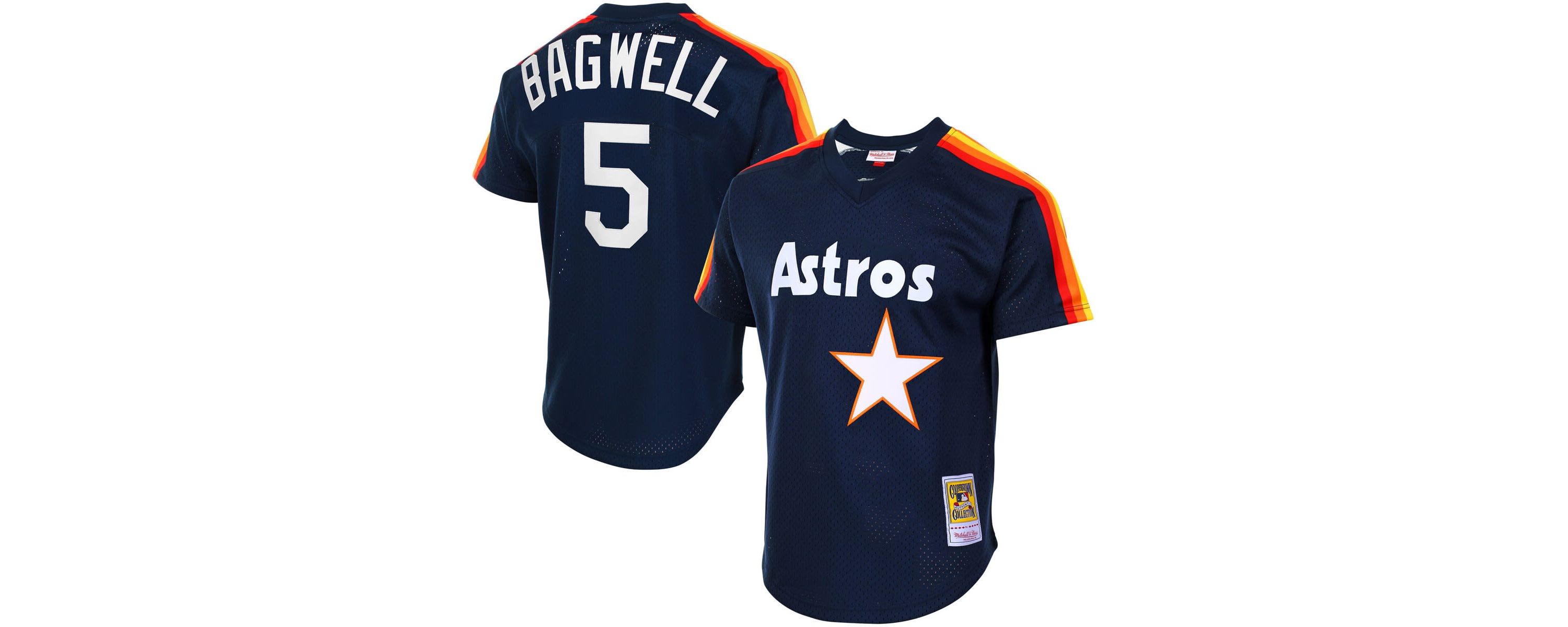 MLB Jeff Bagwell Houston Astros Cooperstown Mesh Batting Practice Jersey