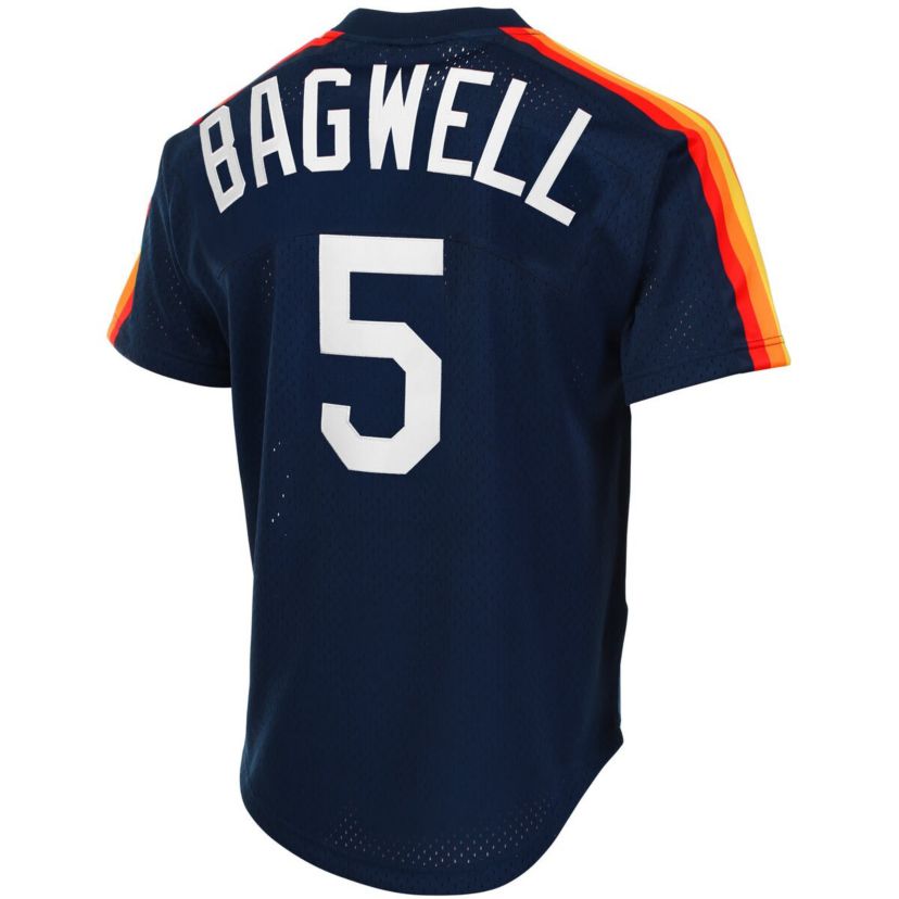MLB Jeff Bagwell Houston Astros Cooperstown Mesh Batting Practice Jersey