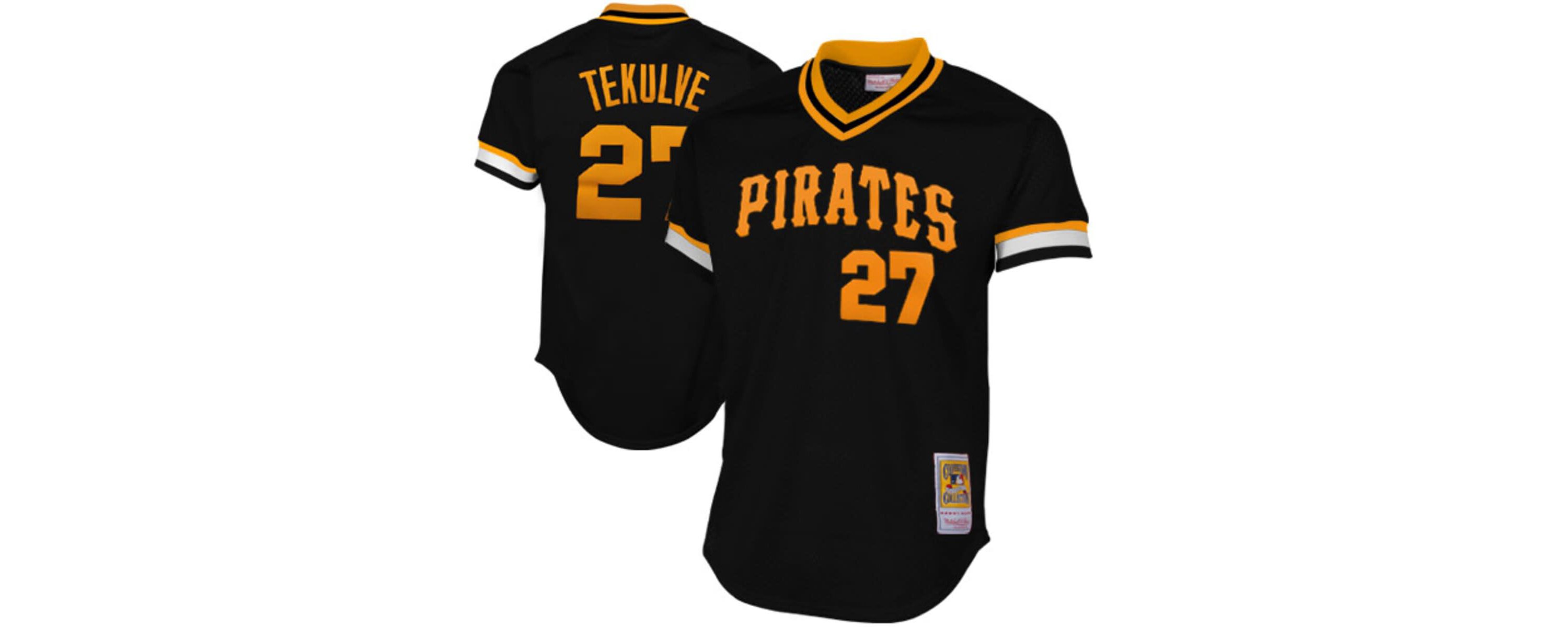 MLB Pittsburgh Pirates Kent Tekulve 1982 Cooperstown Collection Authentic Practice Jersey - Black
