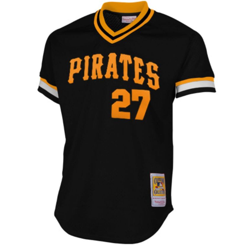 MLB Pittsburgh Pirates Kent Tekulve 1982 Cooperstown Collection Authentic Practice Jersey - Black