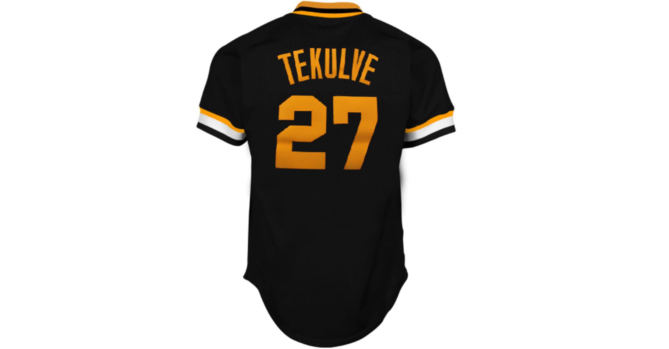MLB Pittsburgh Pirates Kent Tekulve 1982 Cooperstown Collection Authentic Practice Jersey - Black