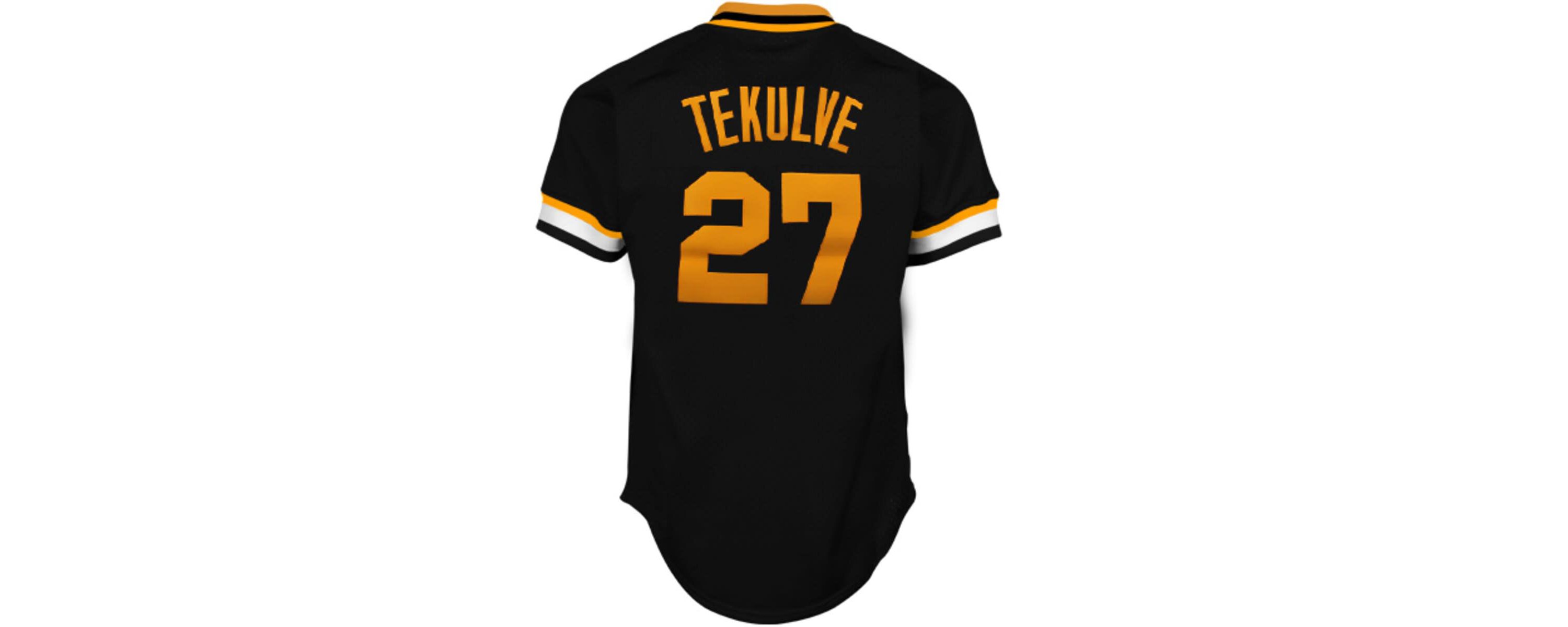 MLB Pittsburgh Pirates Kent Tekulve 1982 Cooperstown Collection Authentic Practice Jersey - Black