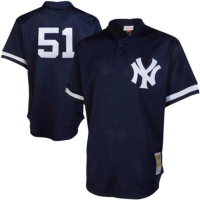 MLB Bernie Williams New York Yankees Cooperstown Mesh Batting Practice Jersey