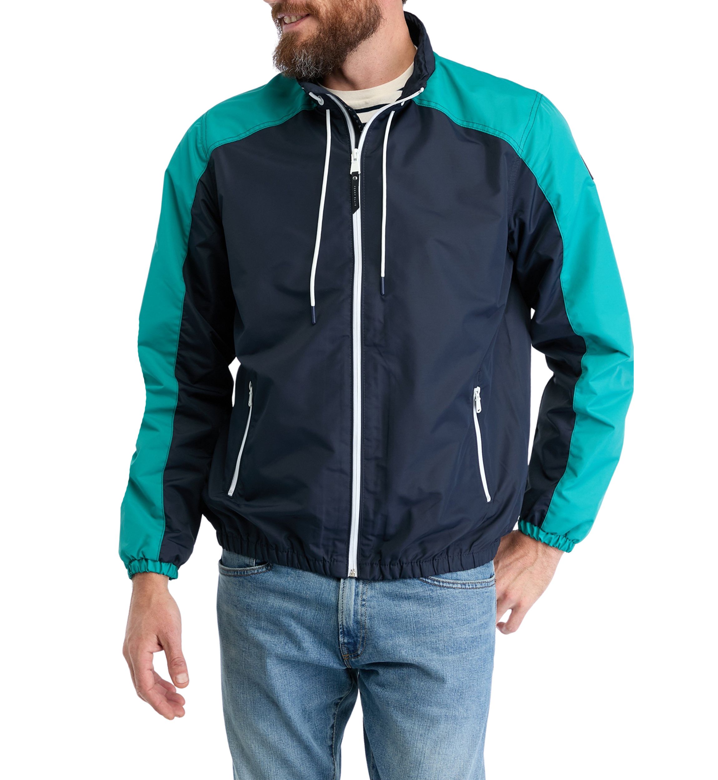 Mens Color Block Windbreaker 