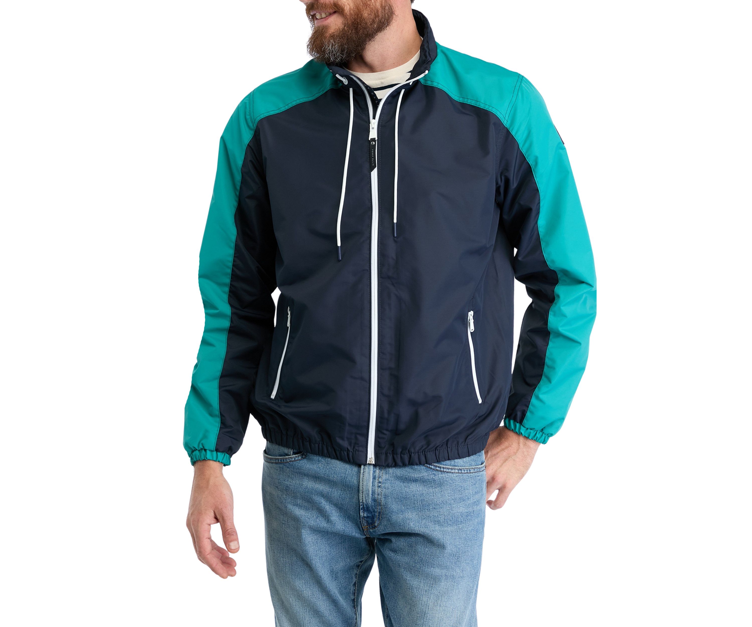 Mens Color Block Windbreaker 