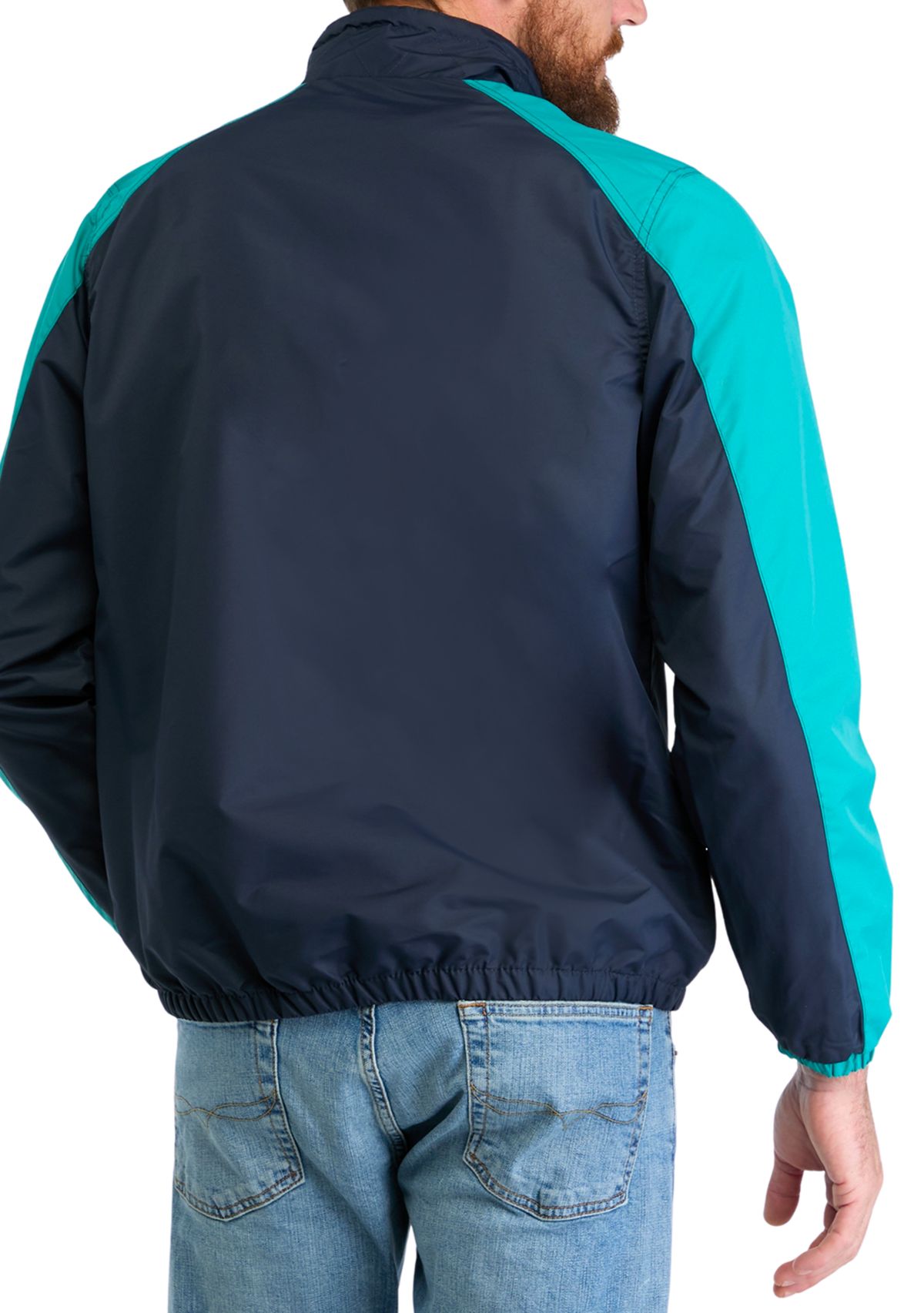 Mens Color Block Windbreaker 