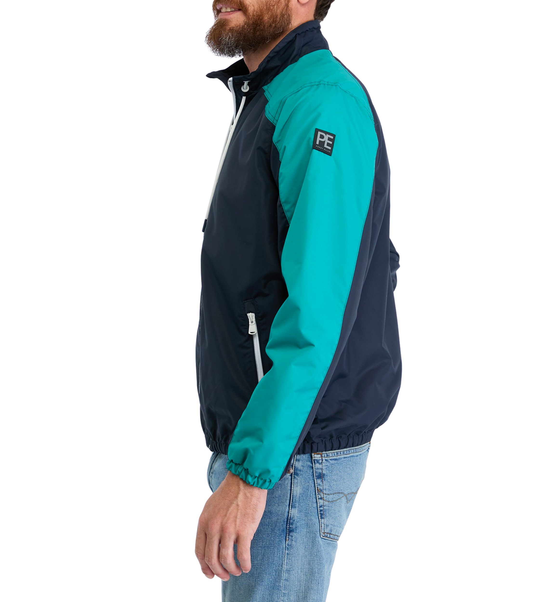 Mens Color Block Windbreaker 