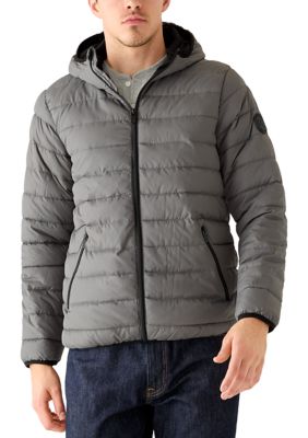 Perry Ellis Men's Packable Puffer Jacket, Medium
