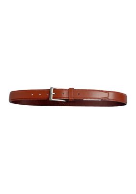 Bill Blass Men's Genuine Leather 33 Millimeter Belt, Tan, XL
