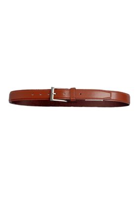 Bill Blass Men's Big & Tall Genuine Leather Dress Belt, Tan, 3XL Tall