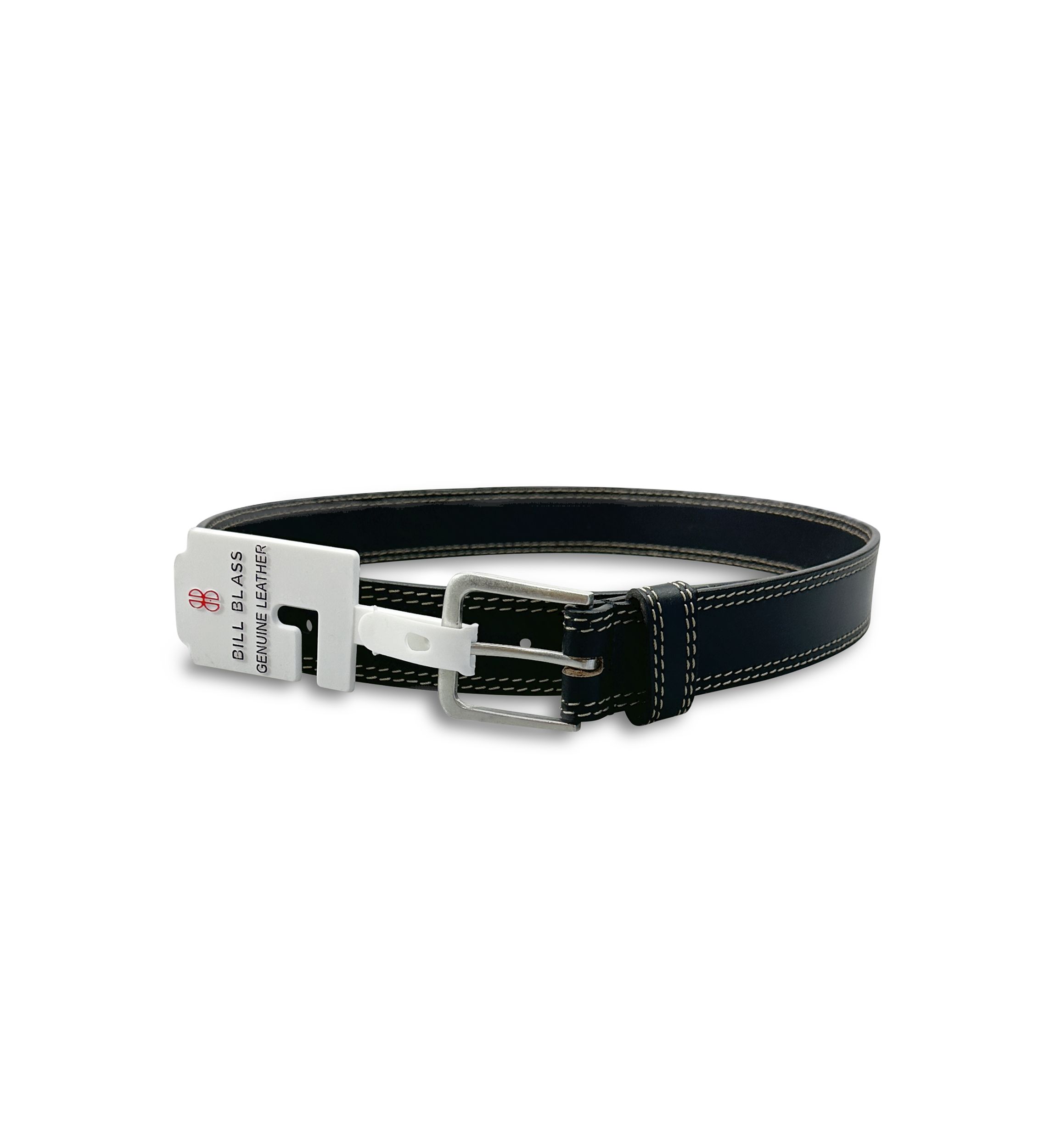 Big & Tall Genuine Leather Double Stitched Belt