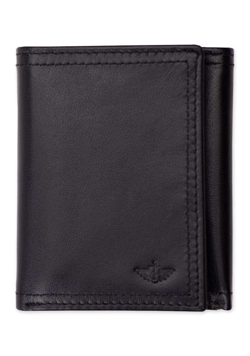 Extra Capacity Leather Trifold Wallet
