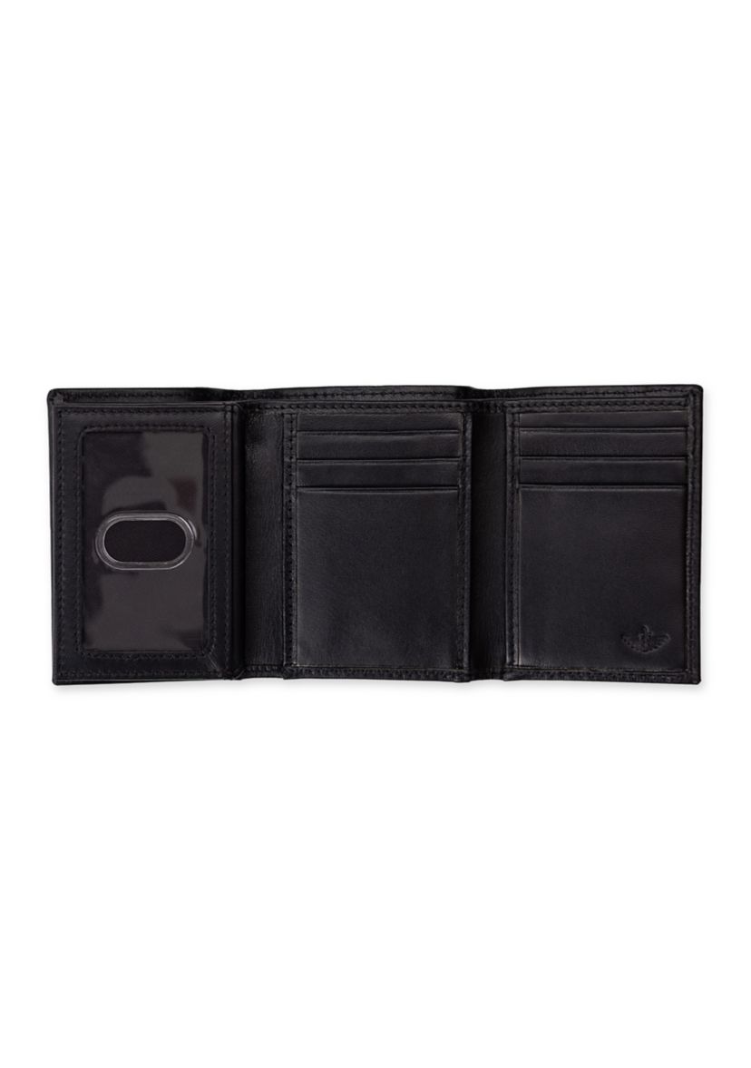 Extra Capacity Leather Trifold Wallet