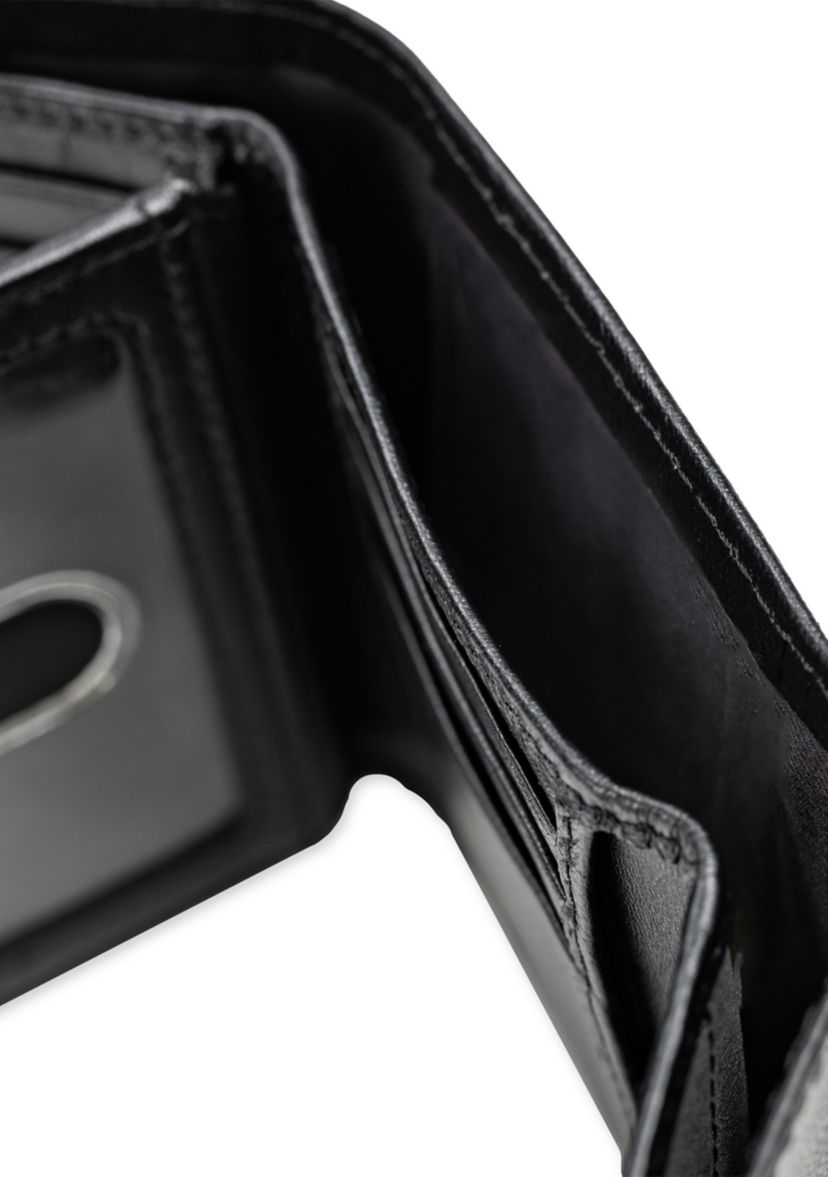 Extra Capacity Leather Trifold Wallet