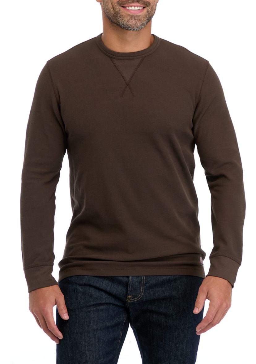 Mens Long Sleeve Waffle T-Shirt 
