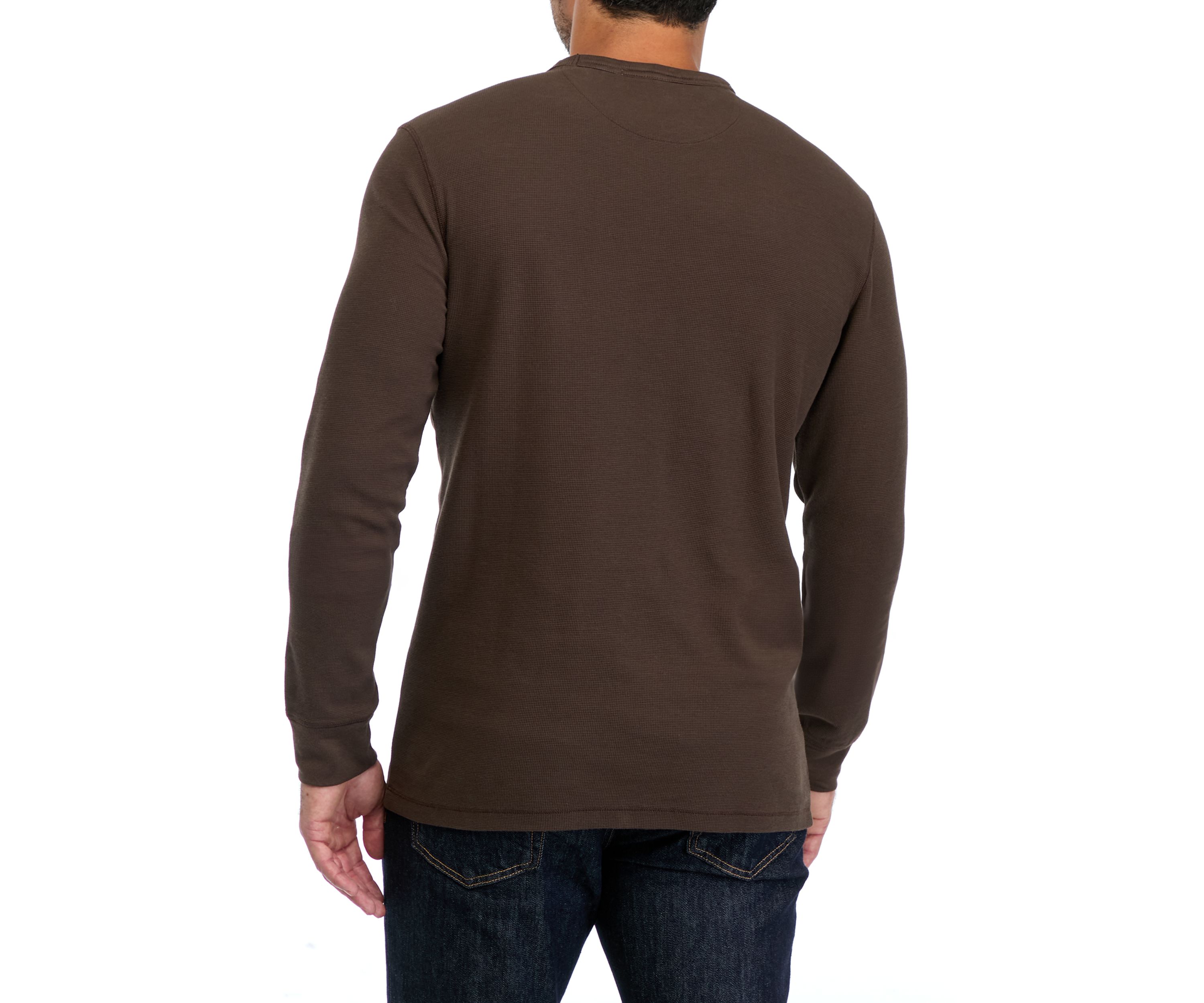 Mens Long Sleeve Waffle T-Shirt 
