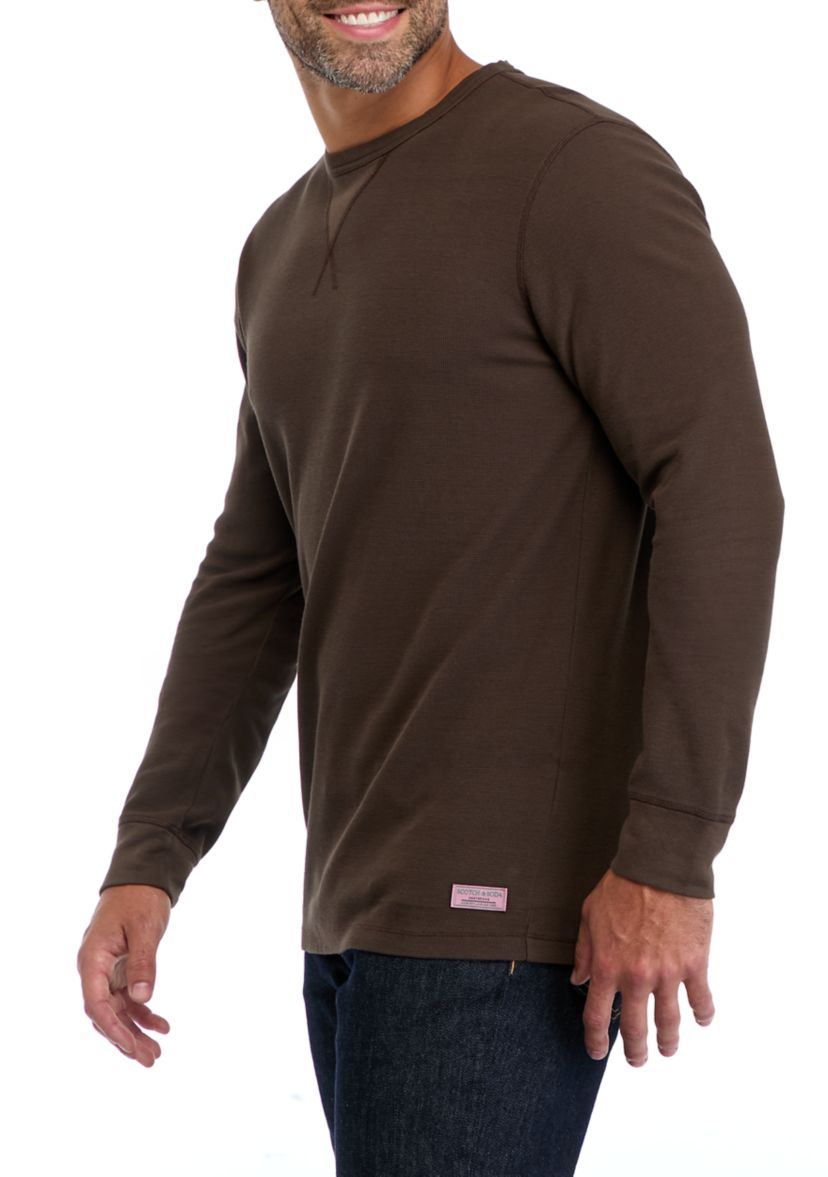 Mens Long Sleeve Waffle T-Shirt 