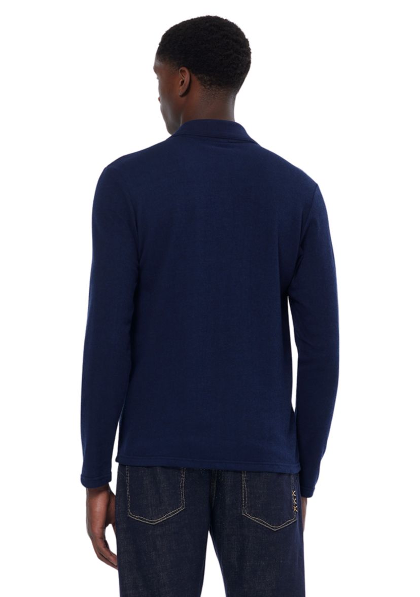 Mens Long Sleeve Relaxed Polo Shirt 
