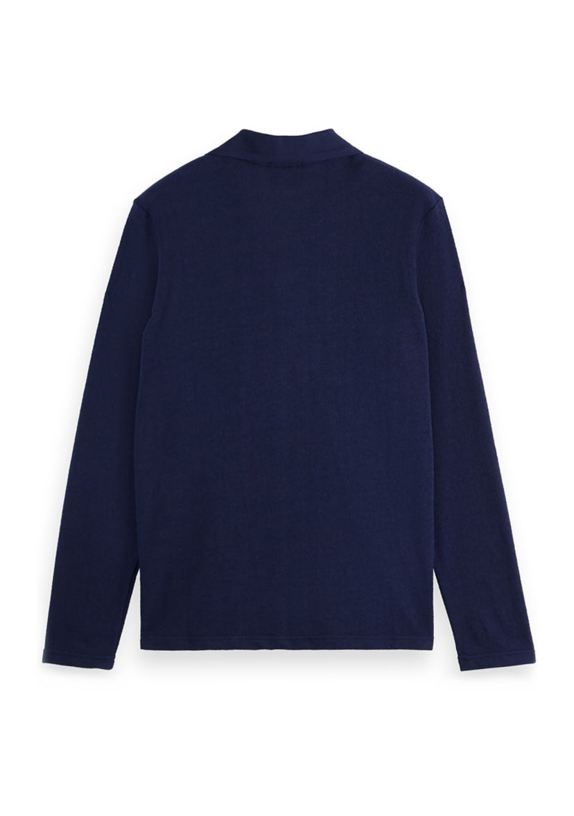 Mens Long Sleeve Relaxed Polo Shirt 