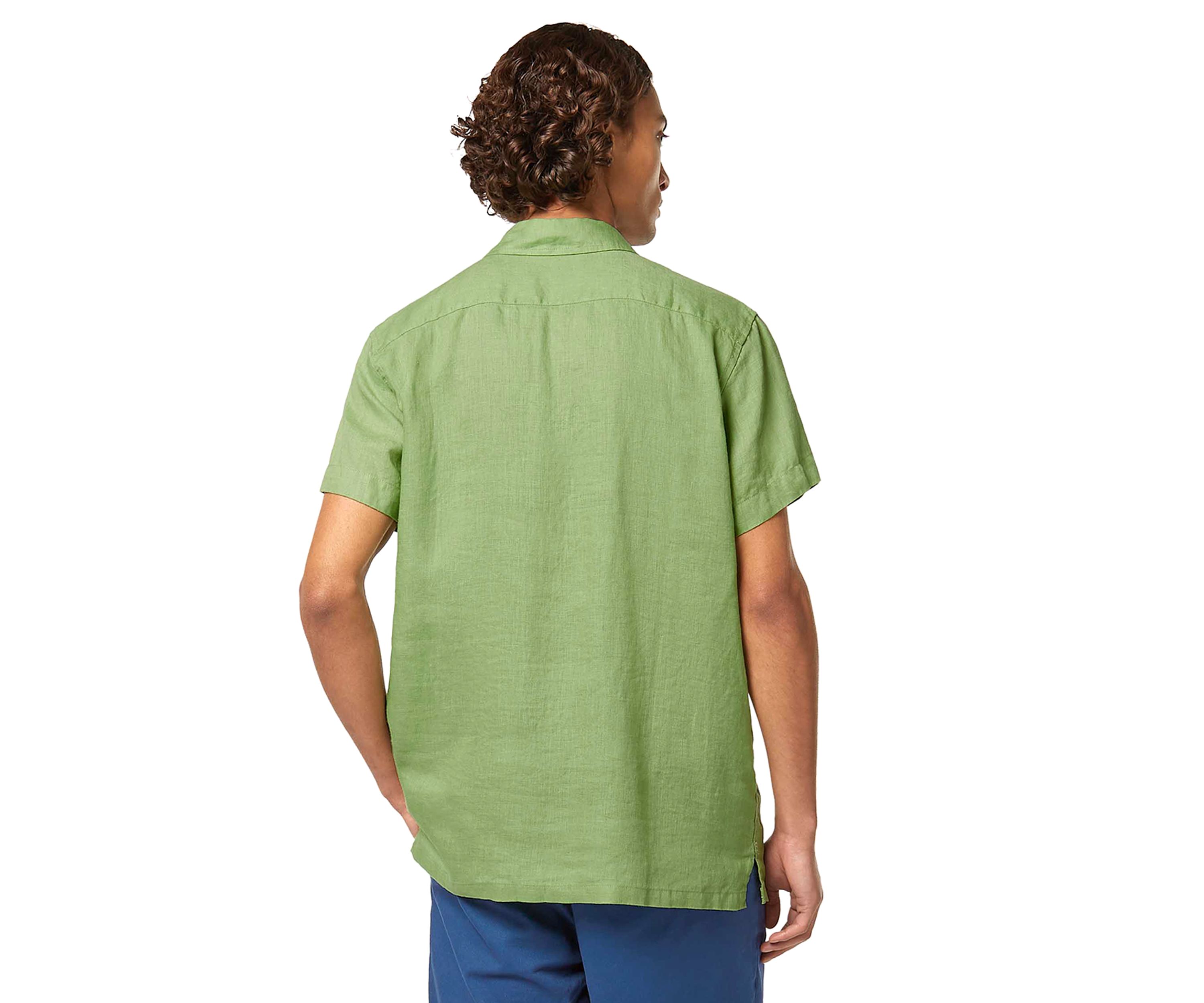 Mens Short Sleeve Linen Shirt