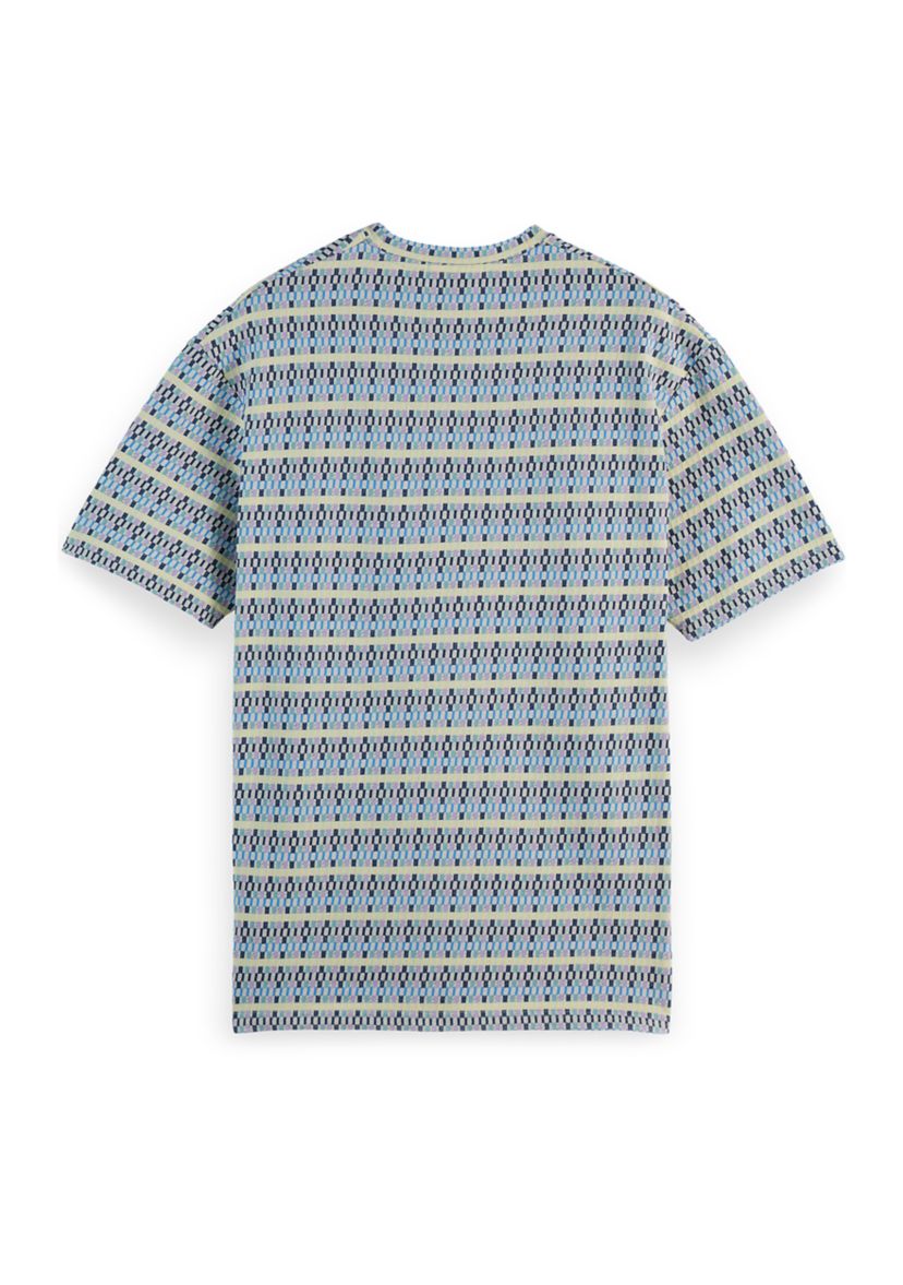 Mens Relaxed Fit Jacquard T-Shirt