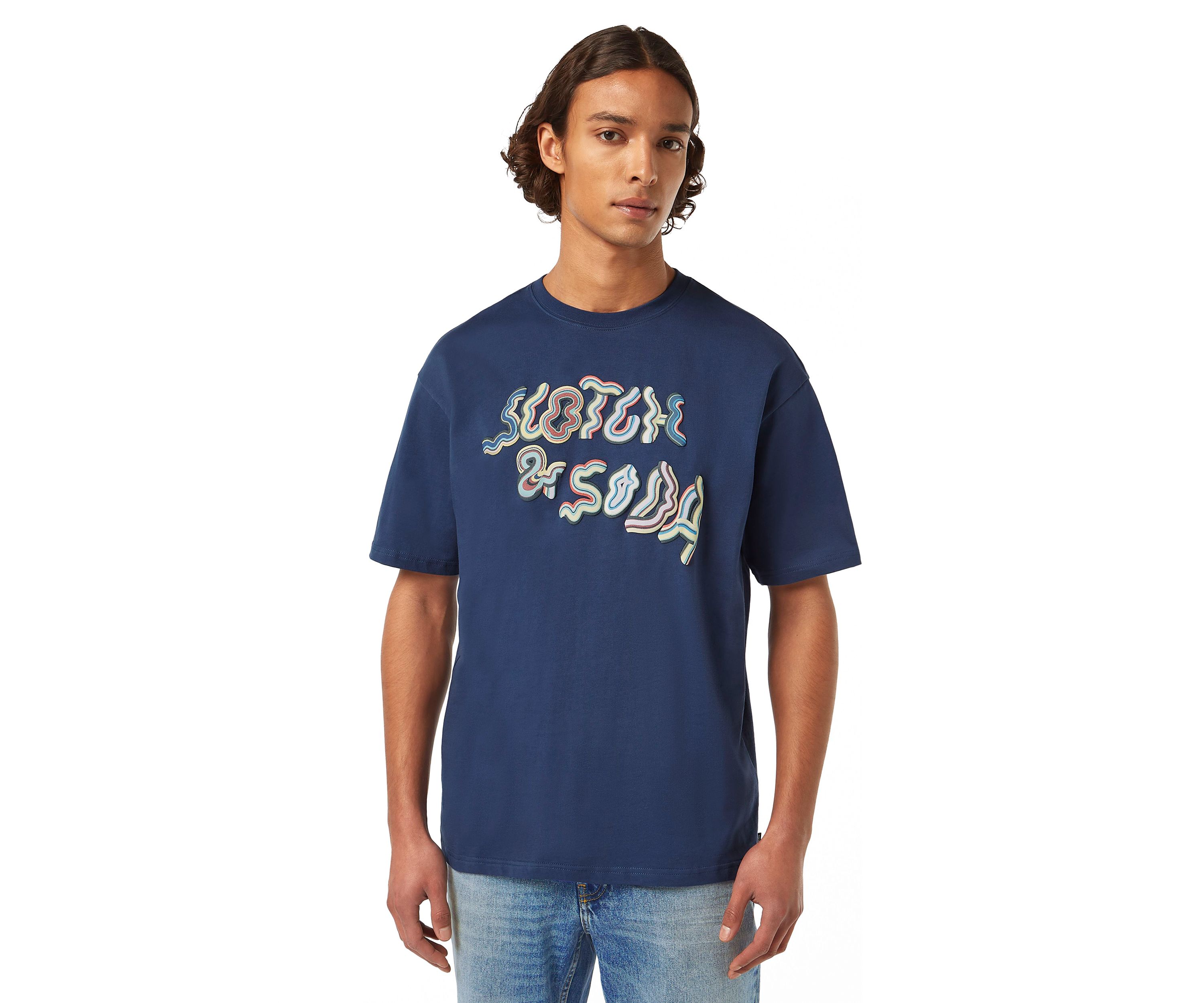 Mens Relaxed Fit Logo Graphic T-Shirt