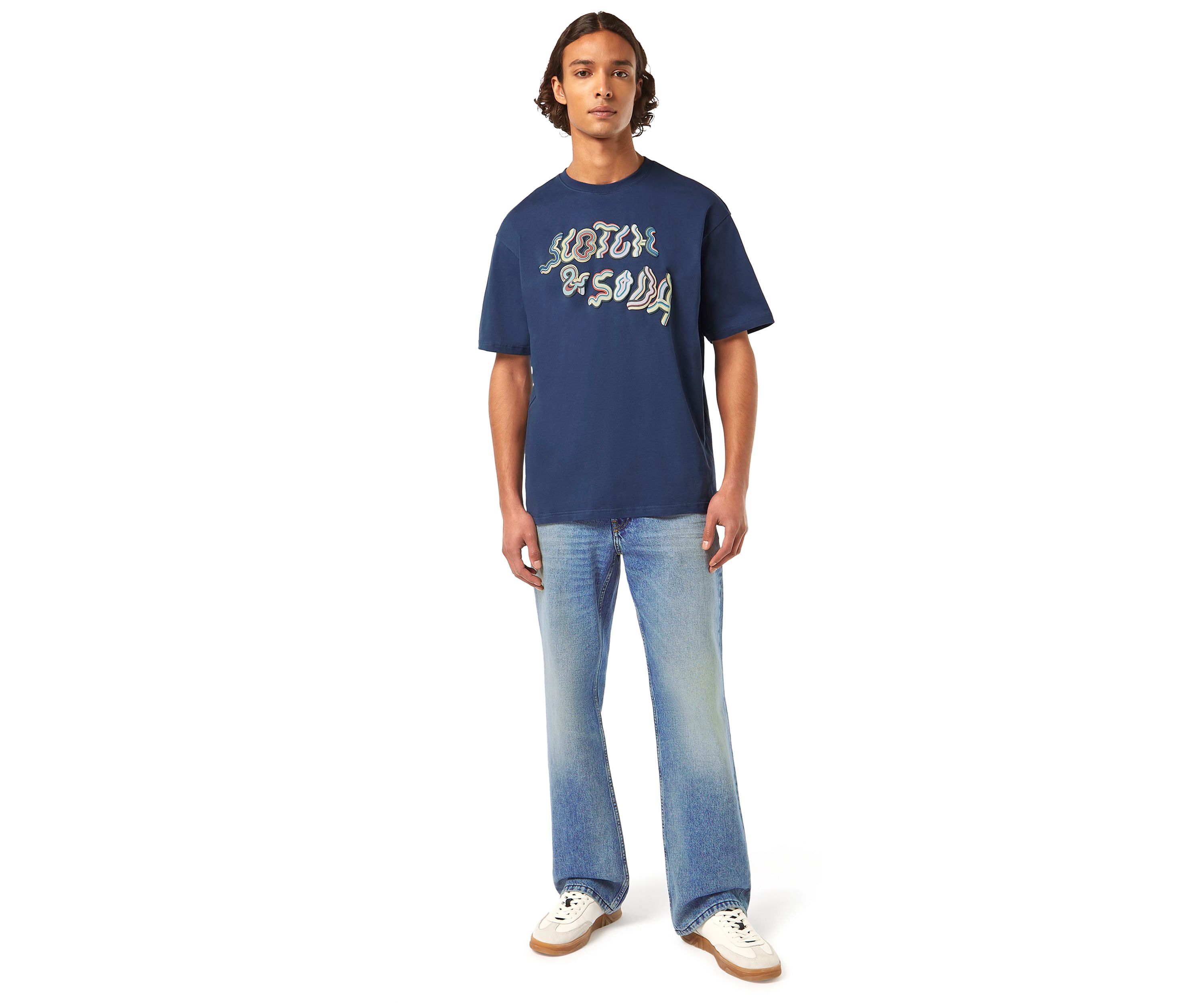 Mens Relaxed Fit Logo Graphic T-Shirt